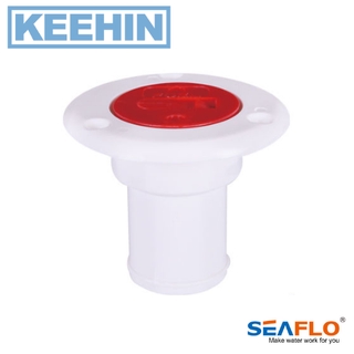 ฝาปิดถังน้ำมันขนาดความกว้าง 85 มม x ความยาว 70 มม สีขาว -SEAFLO Fuel Deck Filler Cape, Width 85 mm x Length 70 mm White