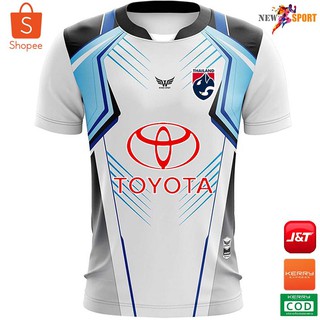 เสื้อกีฬา พร้อมโลโก้ TOYOTAและช้างศึก