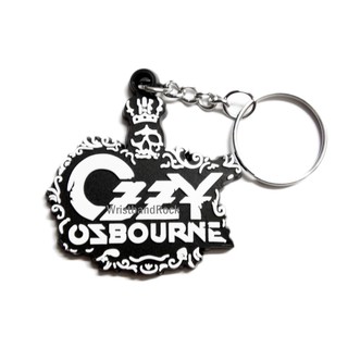 Ozzy Osbourne พวงกุญแจ ยาง พรีเมี่ยม ออซซี ออสบอร์น ร็อค พังค์ เมทัล OZZ336