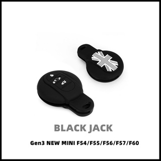 ซองยางเข้ารูป Silicone Key FOB Black Jack (ธงขาติอังกฤษ ดำ/ขาว) [สำหรับ Gen3 NEW MINI รุ่น F54/F55/F56/F57/F60]