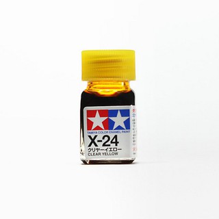 Tamiya Enamel Color 80024 X-24 Clear Yellow (Gloss Clear) 45135231 (สี)