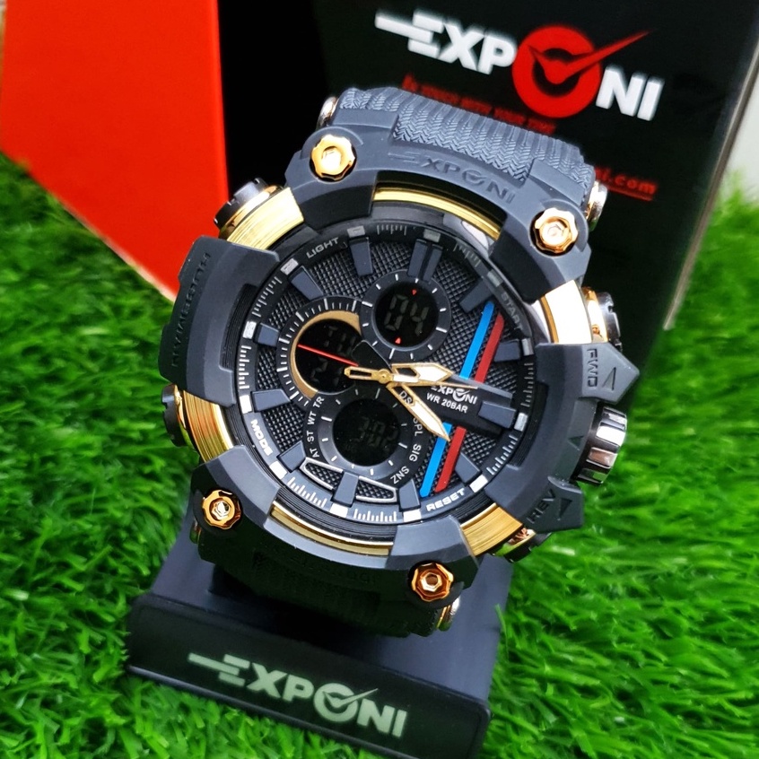 Exponi ( เอ็กซโพนี่ ) แบรนด์แท้ 100%  นาฬิกาแฟชั่นผู้ชาย หน้า BMW  ( พร้อมกล่องแบรนด์ )