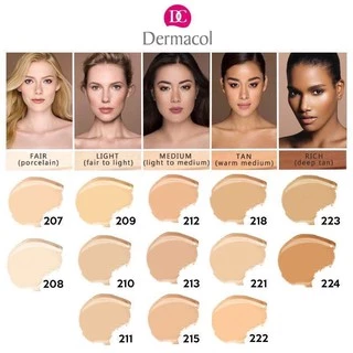 (สแกนบาร์โค้ดได้)ของแท้💯%จากShop ✔รับชำระปลายทาง Dermacol เดอมาโคว เดอมาโคล รองพื้น รองพื้นลบรอยสัก จากEU (4g/30g)