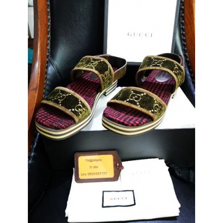 new gucci valvet​ sandal​ full set