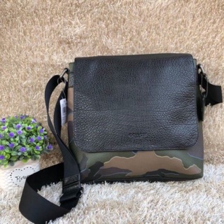 CHARLES SMALL MESSENGER WITH CAMO PRINT GREEN MULTI/BLACK ANTIQUE NICKEL CHARLES SMALL MESSENGER WITH CAMO PRINT