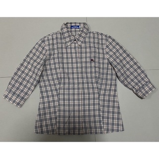 เสื้อเชิ๊ตแขนสั้น burberry london blue label ลาย nova check