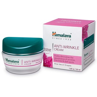 ** ของแท้100% ฉลากไทย ไม่หิ้ว** Himalaya Herbals Anti Wrinkle Cream 50 ml หิมาลายา ครีมลดริ้วรอย**