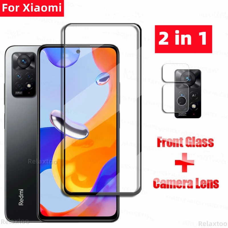 2in1 กระจก สําหรับ Xiaomi Redmi 9T 8A 9A 9C 10C 10A Note 11 8 8T 9 10 Pro Plus Pro+ 5G 11S 10S 9S Po
