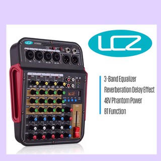 LCZ LC2020) Muslady TM4 ดิจิตอล 4-Channel Audio Mixer คอนโซลผสมในตัว Phantom Power ระบบเสียงสำหรับสตูดิโอ