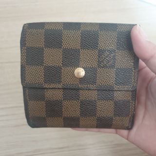 Louis Vuitton damier ebene elise wallet ใบสั้น 2 ฝั่ง