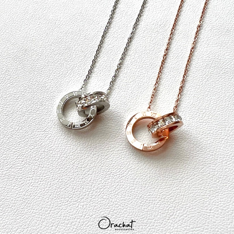 Orachat | Vickii cross TM 14k necklace. (สร้อยคอตัวเรือนสแตนเลส)