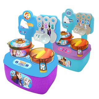 Disney Frozen ของเล่นเด็ก ชุดกล่อง เครื่องครัว โฟรเซ่น มี 2 สี ย 18*ก 13*ส 27 ซม. ลายลิขสิทธิ์แท้ ของเล่นบทบาทสมมุติ