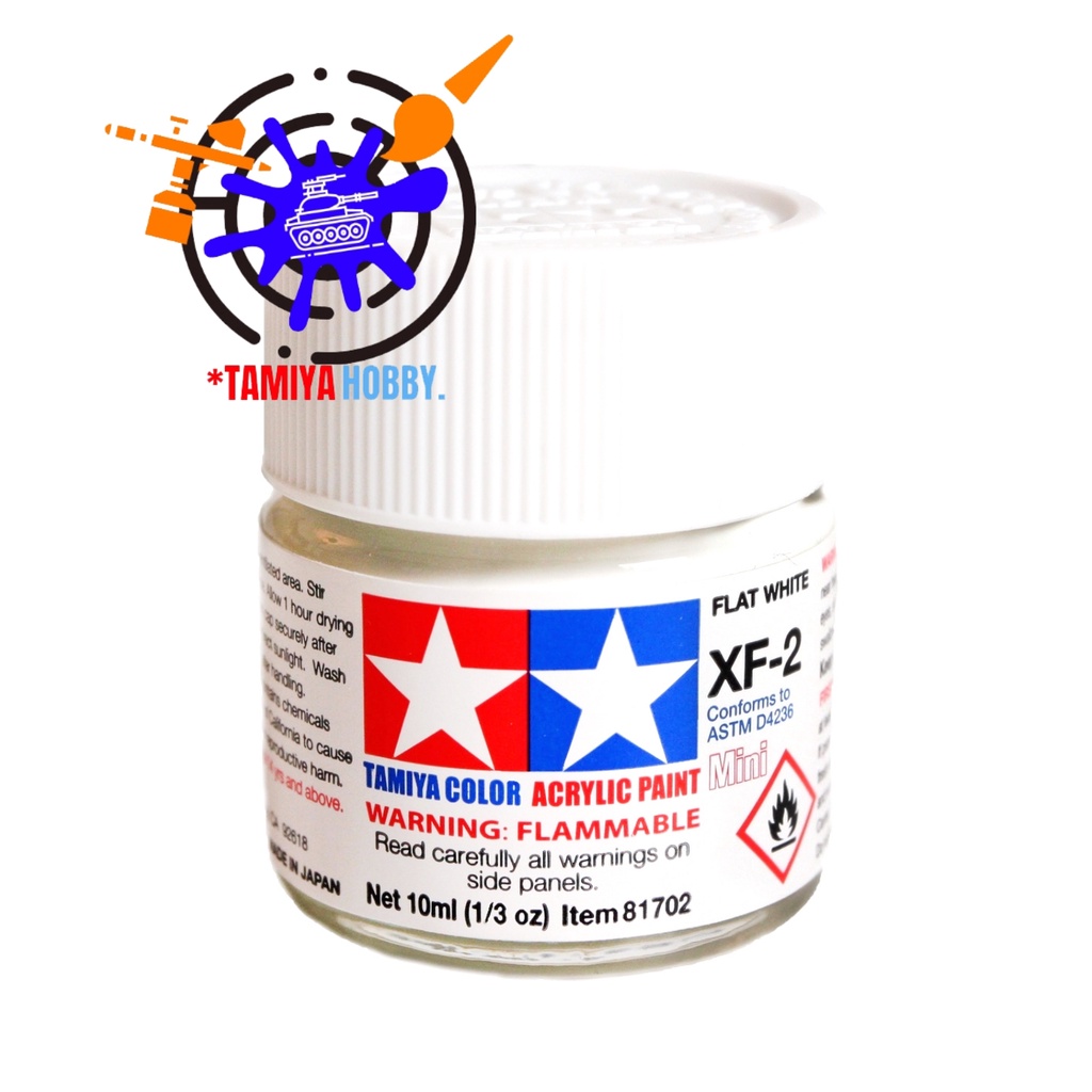 สีสูตรน้ำชนิดด้าน Tamiya Acrylic XF2 Flat White 10ml