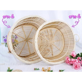ตะกร้าหวายใส่ผ้าทรงรี ตะกร้าใส่ของ (ตะกร้าหวายต้นใส่ผ้าสวยทรงรี)‼️สินค้าขายดี‼️