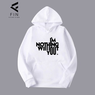 Jacket hood เสื้อขาว-FN02-ดำ  เสื้อหนาฮู้ดพร้อม กระเป๋าหน้า เกรด A เสื้อกันหนาว งานดีแน่นอน หนานุ่มใส่สบาย Hoodie