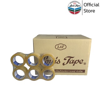 LOUIS TAPE เทปโอพีพี เทปปิดกล่อง OPP Tape 2 นิ้ว x 100 หลา ใส กาวยางธรรมชาติ (72 ม้วน/ลัง)