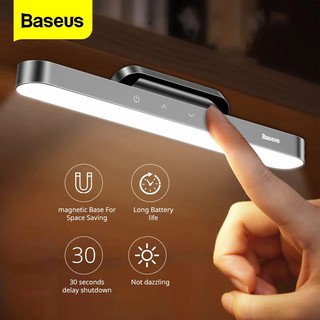 Baseus โคมไฟอ่านหนังสือ Magnetic led light Desk Lamp โคมไฟตั้งโต๊ะ โคมไฟไร้สาย โคมไฟ LED ไร้สาย