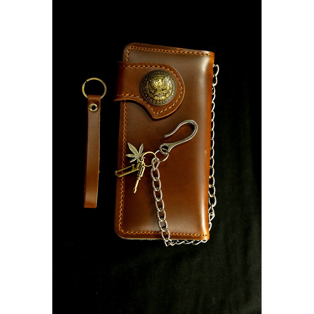กระเป๋าสตางค์หนังแท้ กระเป๋าวินเทจNewcollect wallet bag