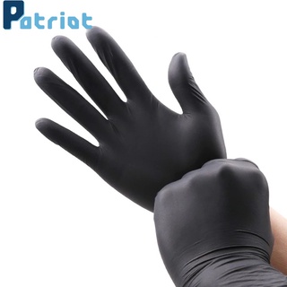 1pc Disposable Food Grade PVC Black Protective Gloves for Food Processing, Household Cleaning, Tattoo Nails, Beauty Salons, Scientific Experiments