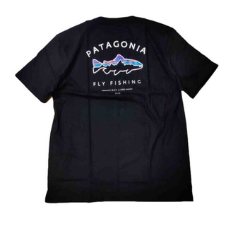 คอตต้อนคอกลม✌▩เสื้อยืด Patagonia เสื้อสตรีท Patagonia t shirtS-5XL