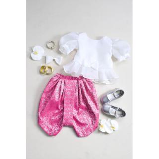 ชุดไทยเด็ก สีขาว Metta (JD005) Brand: Little Coogieุดไทยเด็ก สีขาว Metta (JD005) Brand: Little Coogie