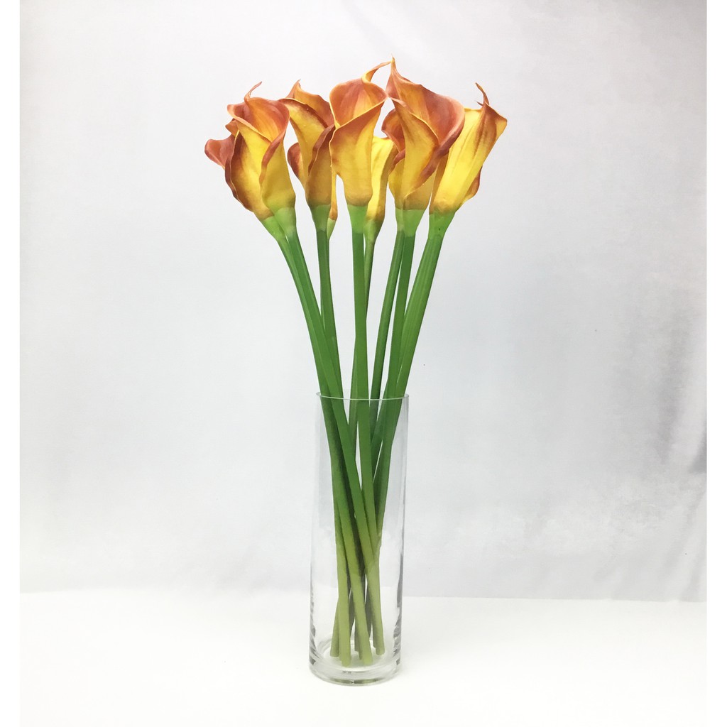 ดอกคาล่าลิลลี่ Artificial Calla lily สีส้ม ดอกไม้ประดิษฐ์เกรดพรีเมี่ยม งานพียู สวยเหมือนจริง ราคา ถูกที่สุด ดีลบีเคเค แกลเลอรีภาพที่ 5