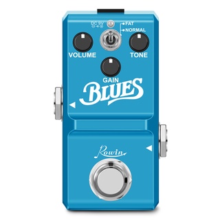 Rowin LN-321True Bypass Blues Overdrive แป้นเหยียบเอฟเฟคกีตาร์คลาสสิก พร้อมเคสโลหะ