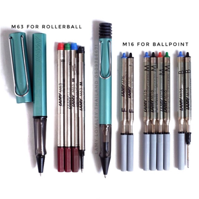 ไส้ปากกา Lamy M16 M63 M66 M22 (ไส้ หมึก รีฟีล หมึกแห้ง หมึกเจล) ไส้ปากกาลูกลื่น เเละ โรเลอร์บอล