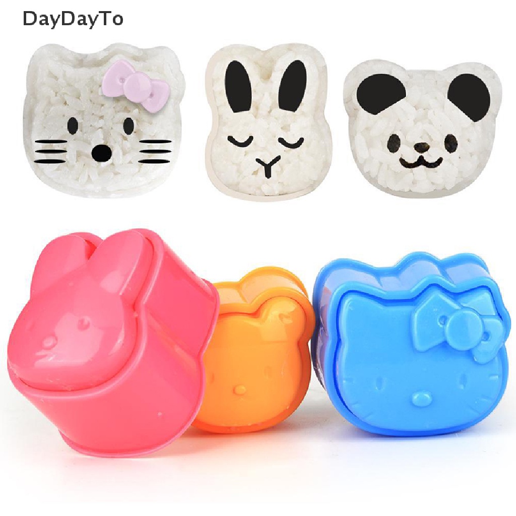 Daydayto แม่พิมพ์ข้าวปั้นซูชิ 3 ชิ้น ต่อชุด