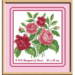 ไอแอมครอสติช iamcrossstitch DIY งานฝีมือชุดปักครอสติช รหัสสินค้า T-013 ขนาด 30x30 cm.