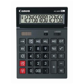 เครื่องคิดเลข สีดำ Canon AS-2600 Black calculator Canon AS-2600