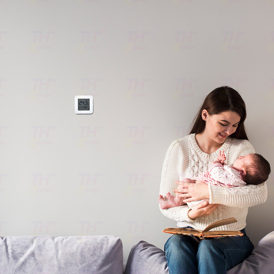 Mijia Thermometer sensor 2 เครื่องวัดอุณหภูมิ ความชื้น แบบบลูทูธไร้สาย รูปที่ 2