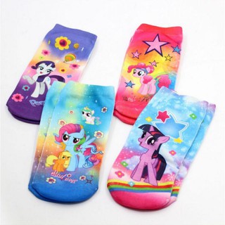 ถุงเท้าข้อสั้นพิมพ์ลาย My Little Pony &amp; Unicorn