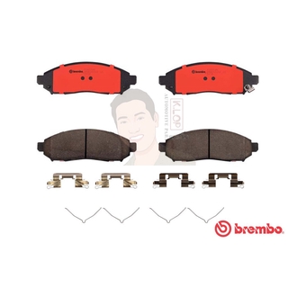 P56 059C ผ้าเบรก F (แท้ BREMBO รุ่น Ceramic) NISSAN นาวาร่า Frontier NAVARA 2.5 DDTi ปี2007-&gt;