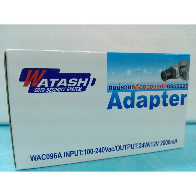 Adapter กล้องวงจรปิด 12V 1.5 Amp. (Watashi ของแท้)