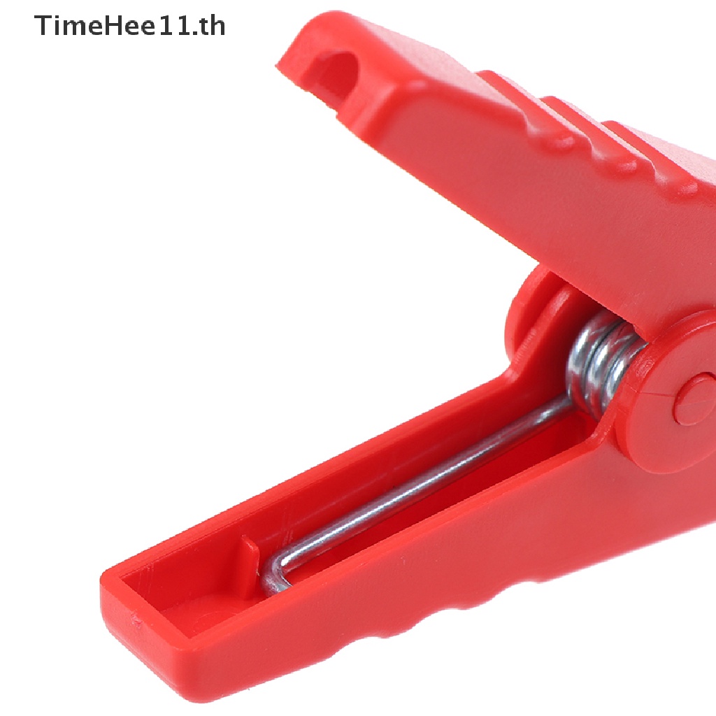 【TimeHee11】 2Pcs large 100a crocodile alligator clips car battery chargers insulated clamp
 【TH】 - รูปที่ 3