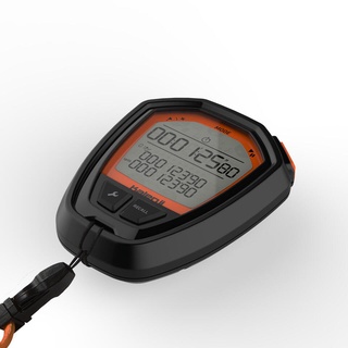 นาฬิกาจับเวลารุ่น ONstart 310 KALENJI ONSTART 310 STOPWATCH BLACK ORANGE