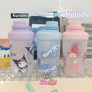 ขวดน้ําพลาสติก ขนาดใหญ่ จุของได้เยอะ แบบพกพา ลาย My Melody Kuromi เหมาะกับฤดูร้อน สําหรับนักเรียน