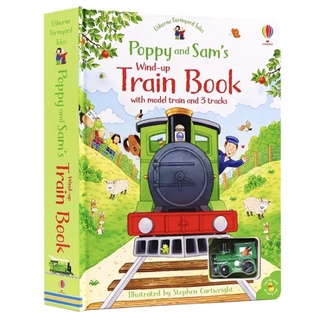 หนังสือ Usborne Poppy และ Sams Wind-Up train +รถไฟ ไขลาน(RAA)