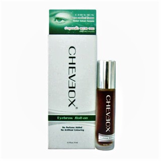 Exp.4/24 0847 CHEVEOX Eyebrow Roll-on 8 ml. เชอเวอ ผลิตภัณฑ์สมุนไพรปลูกคิ้ว หนวด จอน อย่างธรรมชาติ code0847