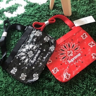 🔥สินค้าพร้อมส่ง🔥 SUPREME BANDANA SIDE BAG กระเป๋า สุพรีม ของแท้ มีหลายสี💯