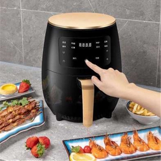 หม้อทอดไฟฟ้า หม้อทอด ไร้น้ำมัน Air Fryer ความจุ 4.5L ลิตร เครื่องทอด ไม่ใช้น้ำ หม้อทอดไร้น้ำมัน