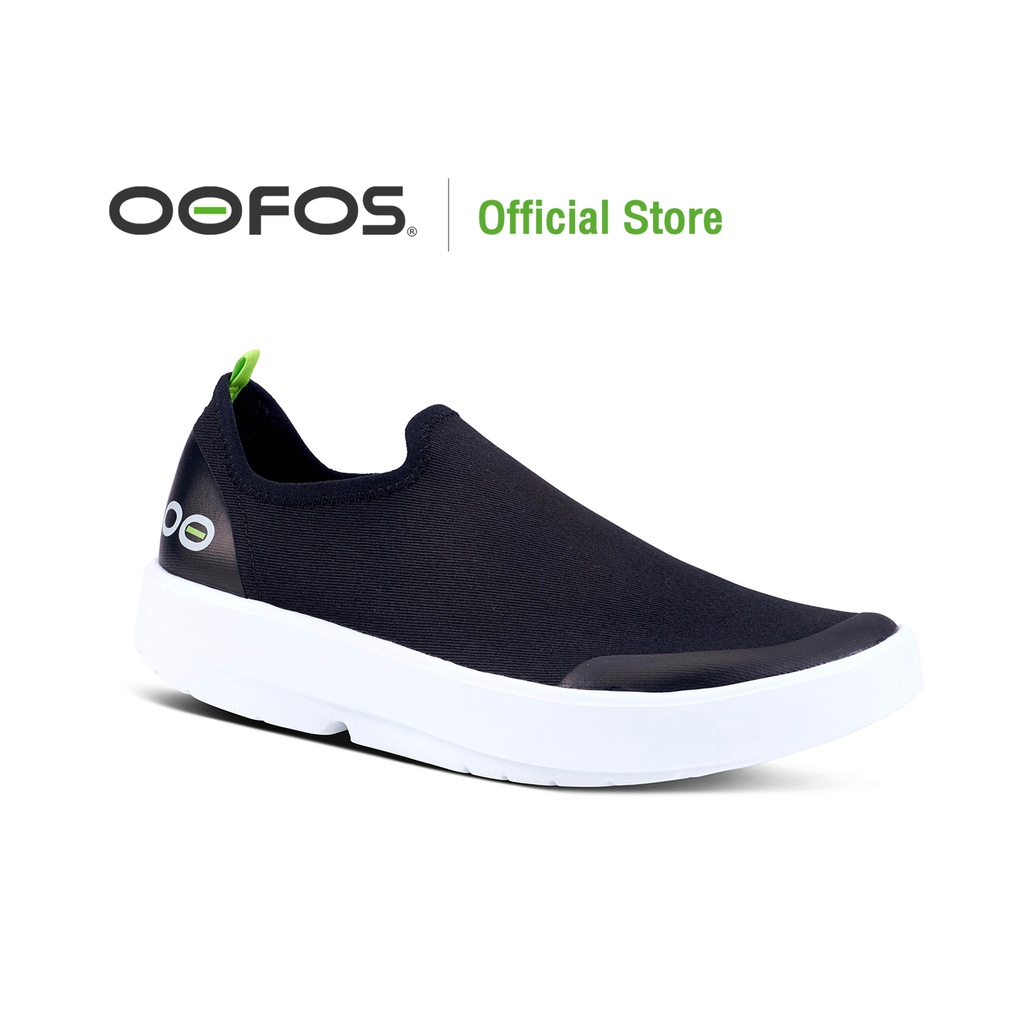 OOMG WOMEN'S  EEZEE LOW WHITE & BLACK  รองเท้าเพื่อการฟื้นฟู