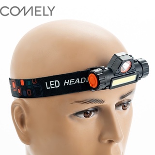 COMELY ไฟฉายคาดหัว Outdoor ไฟฉายชาร์จไฟ USB Rechargeable Headlight / 101