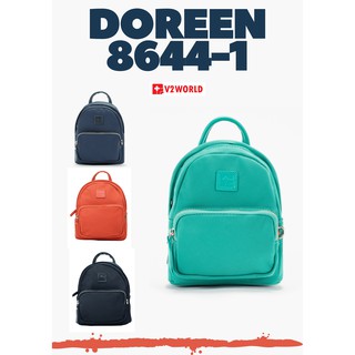 V2WORLD กระเป๋าเป้ผู้หญิง DOREEN 86441 (BLACK,GREEN,NAVY,ORANGR)