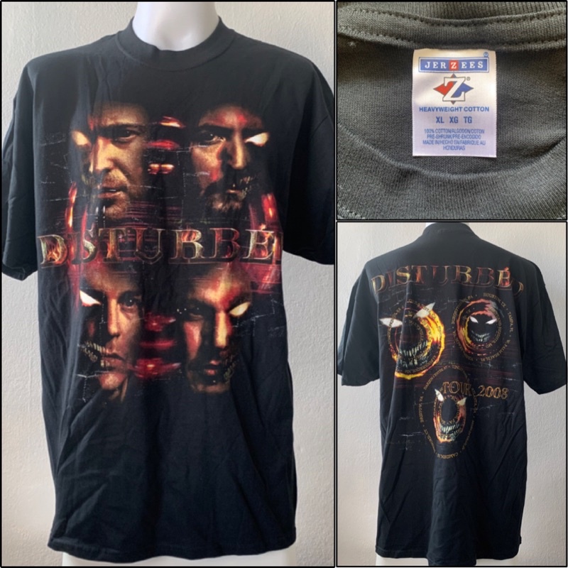 เสื้อวง Disturbed : Tour 2008