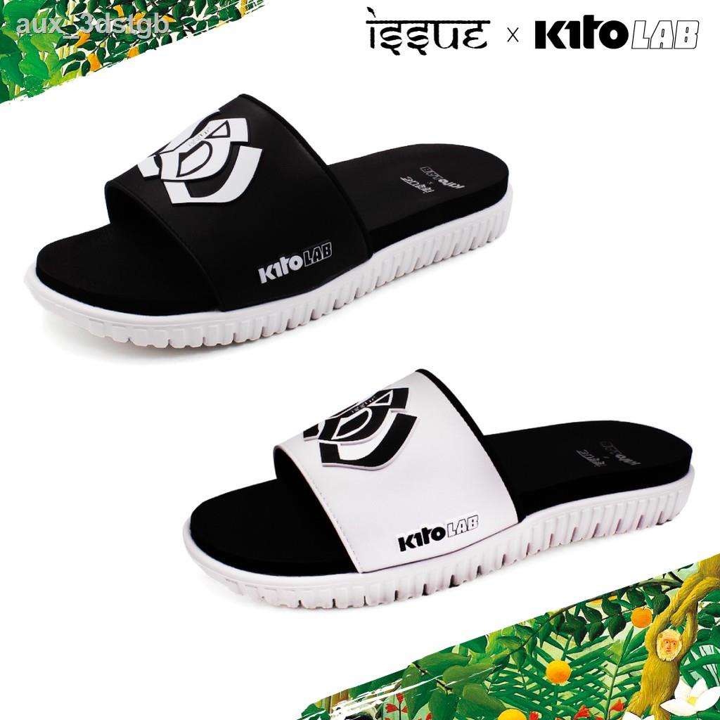 ✶►☊Kito Black&White ISSUE x KitoLAB รองเท้าแตะ AH87 Size 36-43