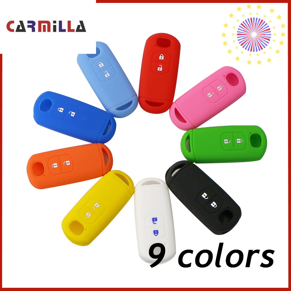 ซิลิโคนกุญแจรถสําหรับ Mazda 2 3 5 6 8 Atenza CX5 CX7 CX9 MX5 RX สมาร์ท