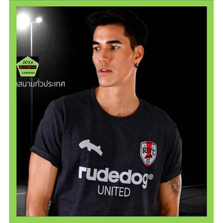 Rudedog เสื้อคอกลม ชาย หญิง รุ่น united สีทอปดำ