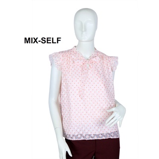 Mix-Self เสื้อแขนกุดลายจุด รุ่น FA27141